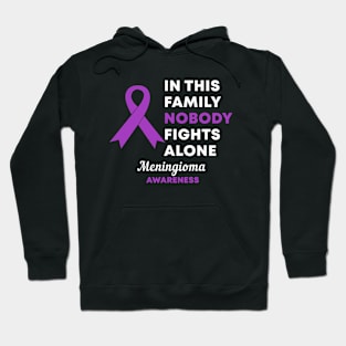 In This Family Nobody Fights Alone Meningioma Awareness Hoodie